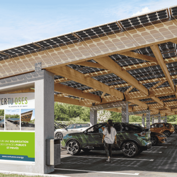 Ombrières de parking photovoltaïques